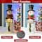 Glitzhome® 29.25" Pre-Lit Christmas Snowman Porch Décor
